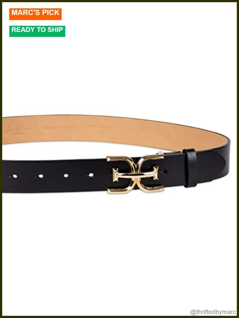 Casual Double-E Logo Plaque Buckle Leather Belt for Jeans and Trousers